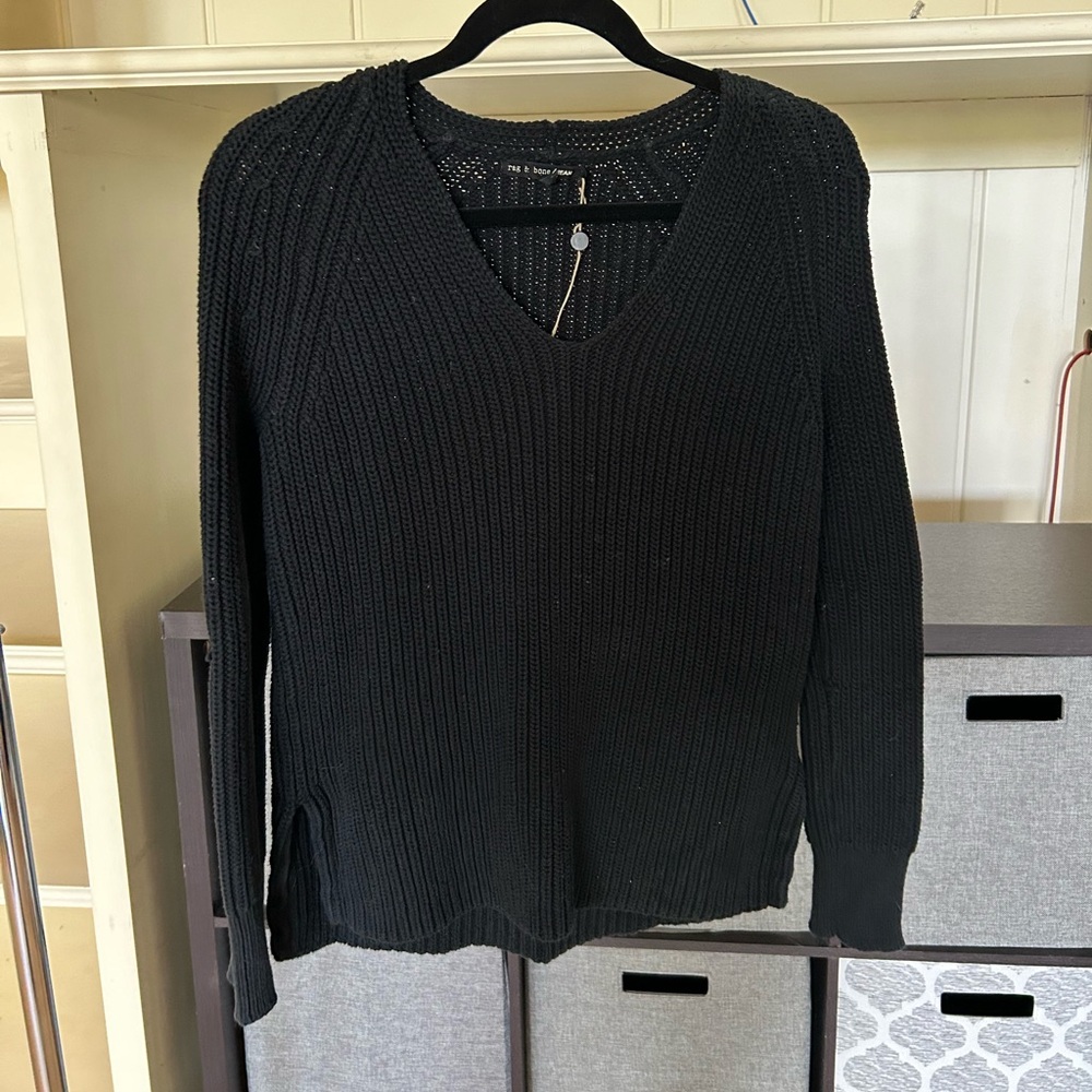 Rag and Bone black sweater. Lightly used.